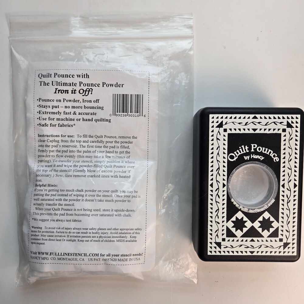 Hancy Quilt Pounce Chalk Powder Quilt Marking Tool With Powder Iron It Off